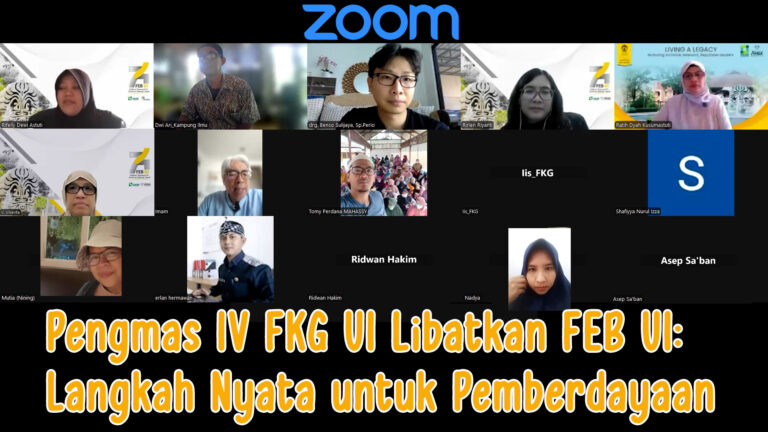 Pengmas IV FKG UI Libatkan FEB UI:  Langkah Nyata untuk Pemberdayaan